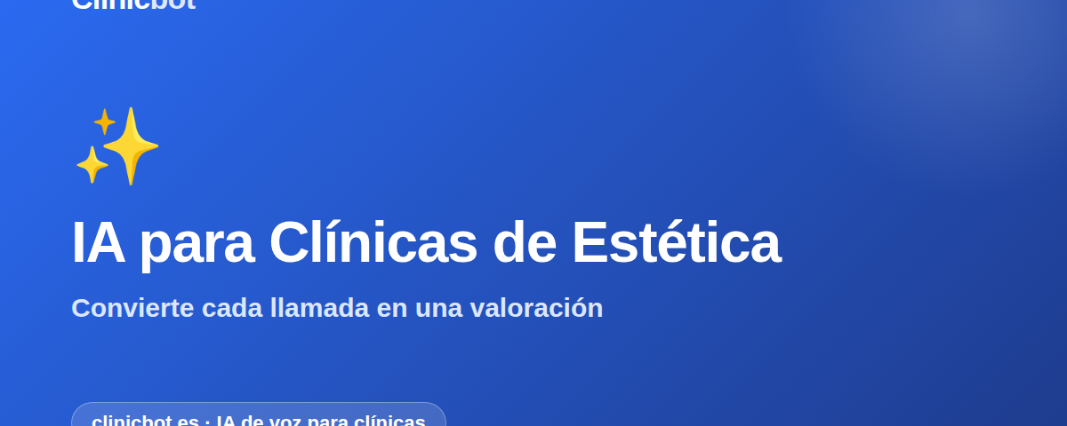 Clinicbot — Estetica