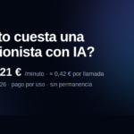 Cuánto cuesta una recepcionista con IA: desde 0,21 € por minuto — Clinicbot