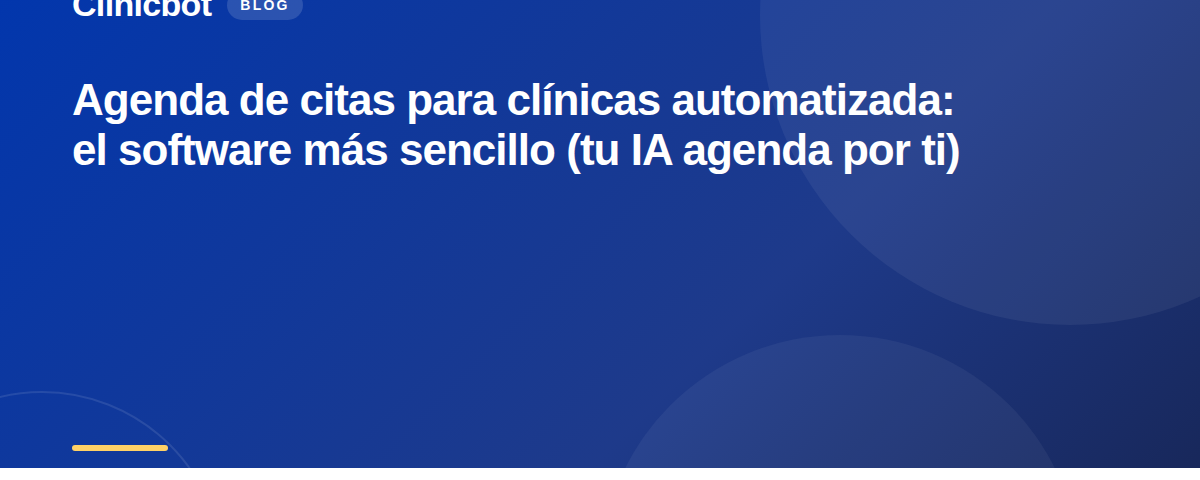 Agenda de citas para clínicas automatizada: el software más sencillo (tu IA agenda por ti)