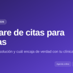 Comparativa de software de citas para clínicas 2026: agenda online, gestión, centralita y recepcionista de voz con IA