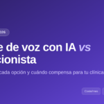 Coste de un agente de voz con IA frente a una recepcionista humana en una clínica